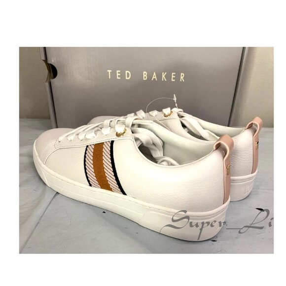 NEW Ted Baker Women's Leather Sneaker Shoes - Picture 6 of 9